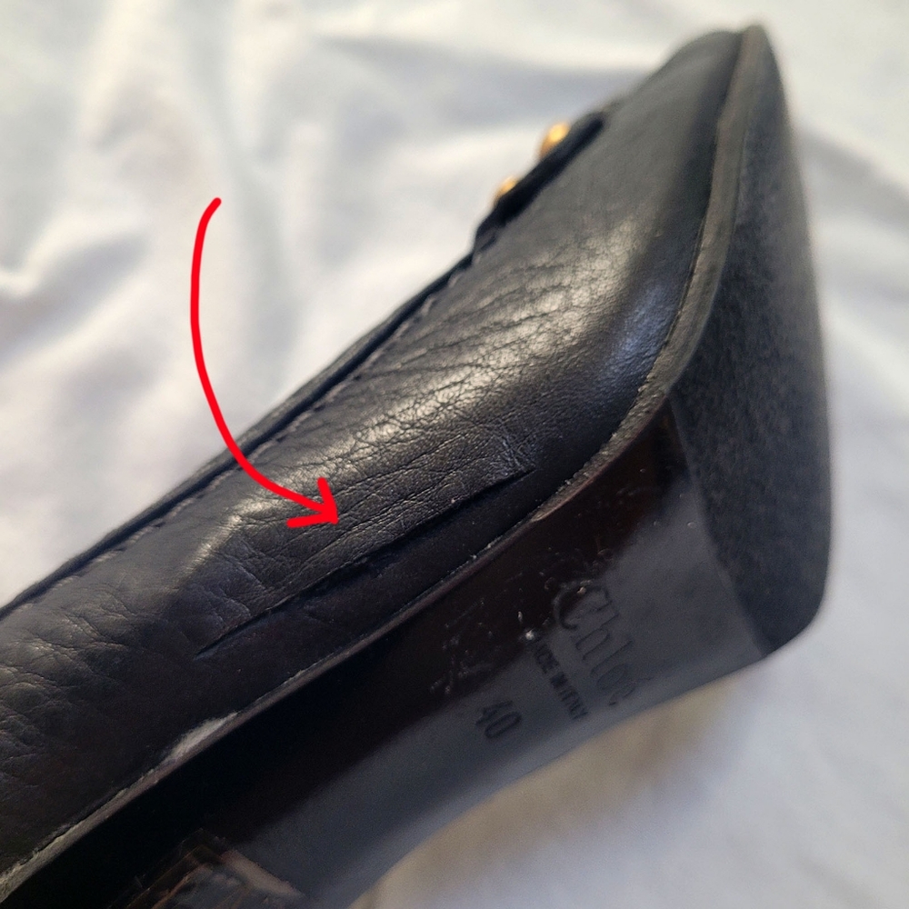 Chloé black leather heels size 40 (US 10) - Picture 4 of 5